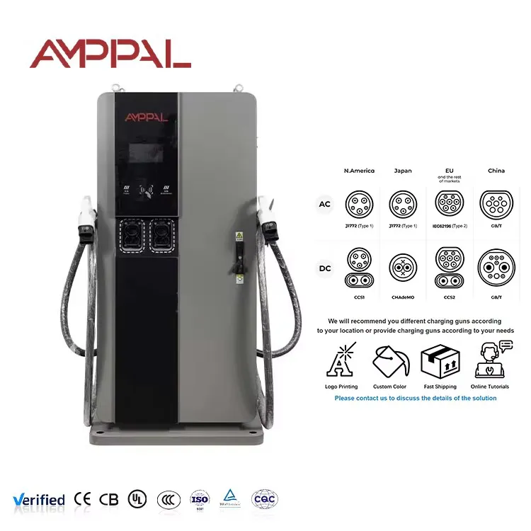 80kW Smart DC EV Charging Station for Shopping Centers & Parking Lots